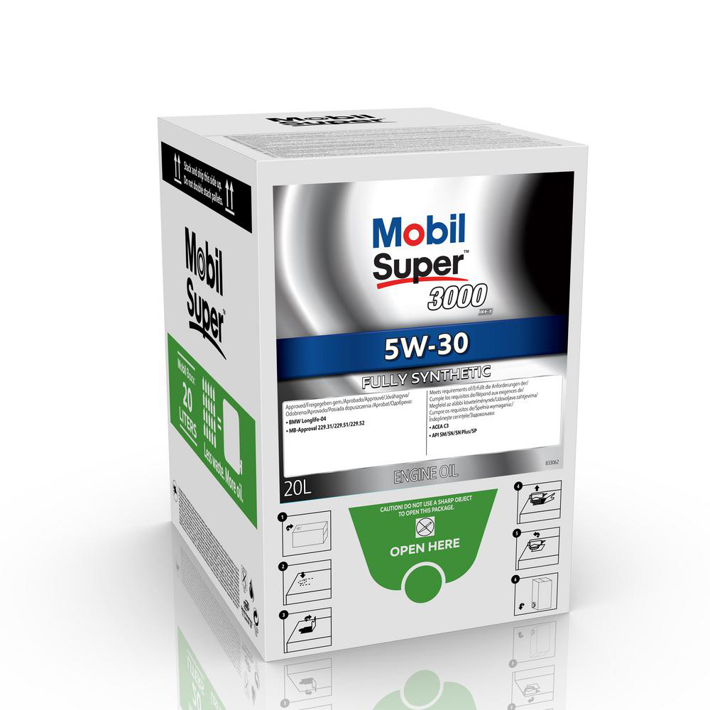 (U) Mobil Super 3000 XE1 5W-30 Bag-In-Box 20L