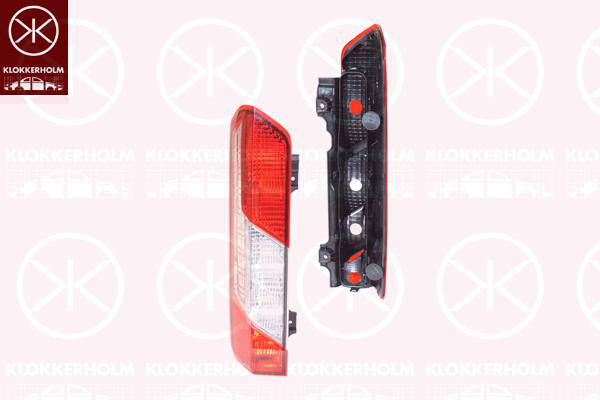 Baklys, Uten Lampeholder, Blin