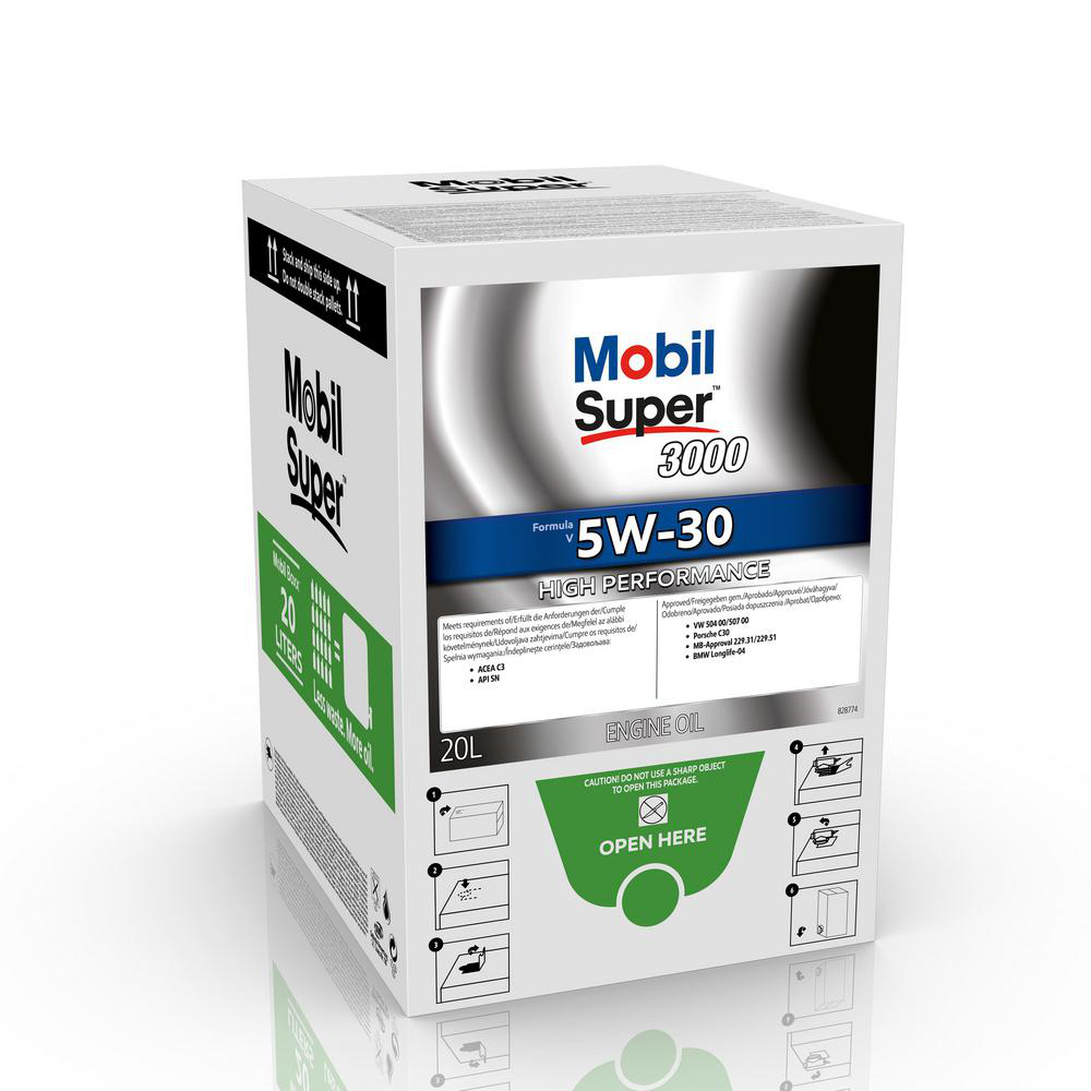Mobil Super 3000 Formula V 5W-30 Bag-In-Box 20L