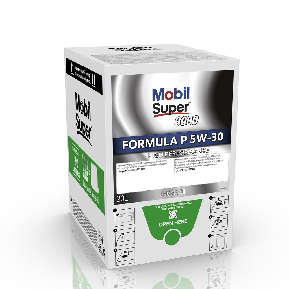 Mobil Super 3000 Formula P 5W-30 Bag-In-Box 20L