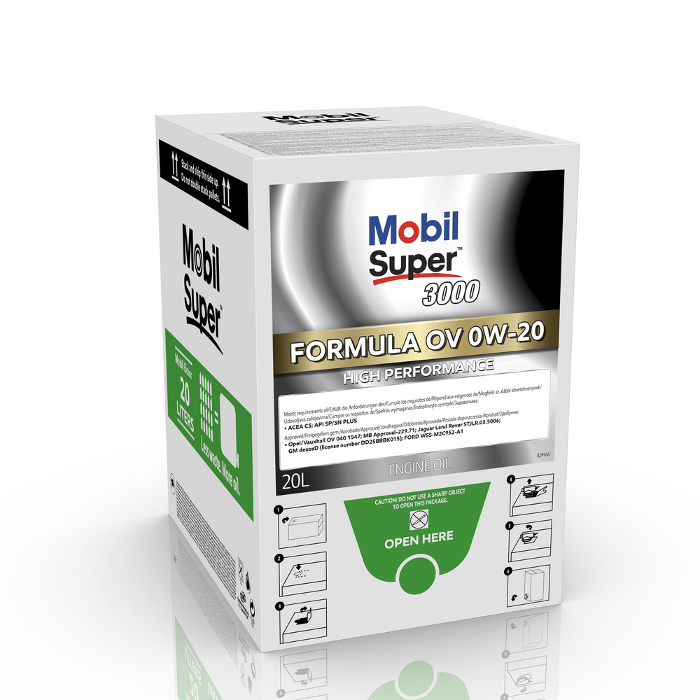 Mobil Super 3000 Formula OV 0W-20 Bag-In-Box 20L