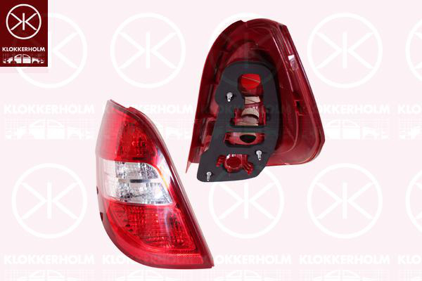 Baklys, Uten Lampeholder, Blin