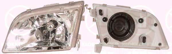 Lyskaster H4 El.just 9/00- Tyc