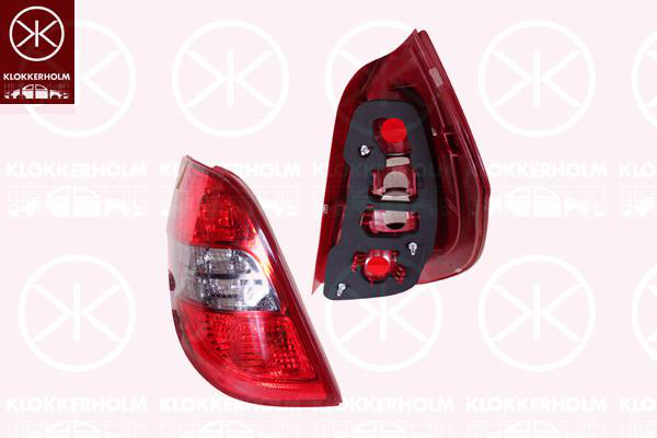 Baklys, Uten Lampeholder, Blin