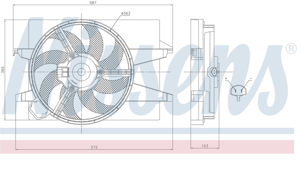 Radiator Ford Fiesta1.2 V A/C-1.4 16V A