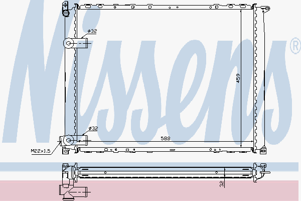 Radiator Safrane 2,1 Td-2,5 Td