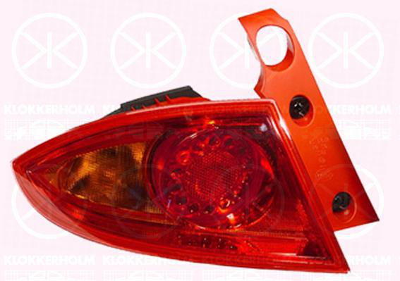Baklys, Uten Lampeholder, Ytre