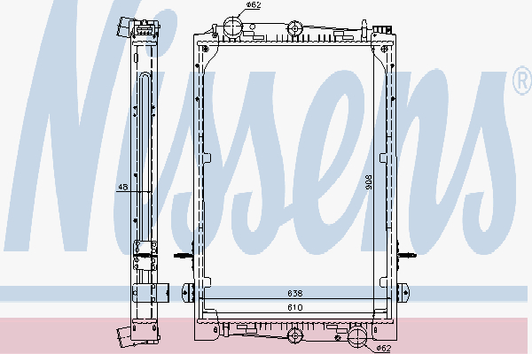 Radiator Daf F 85 (93-)