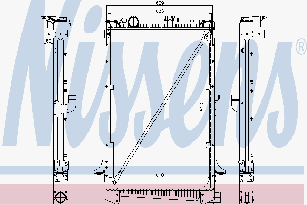 Radiator Daf 85 Cf 02-
