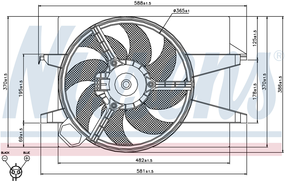 Radiator Ford Fiesta V -Ac 01-