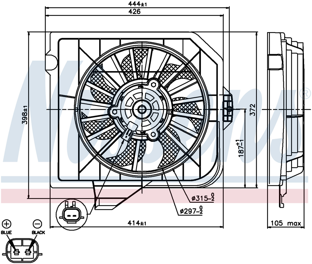 Radiator Chrysler Voyager 01-