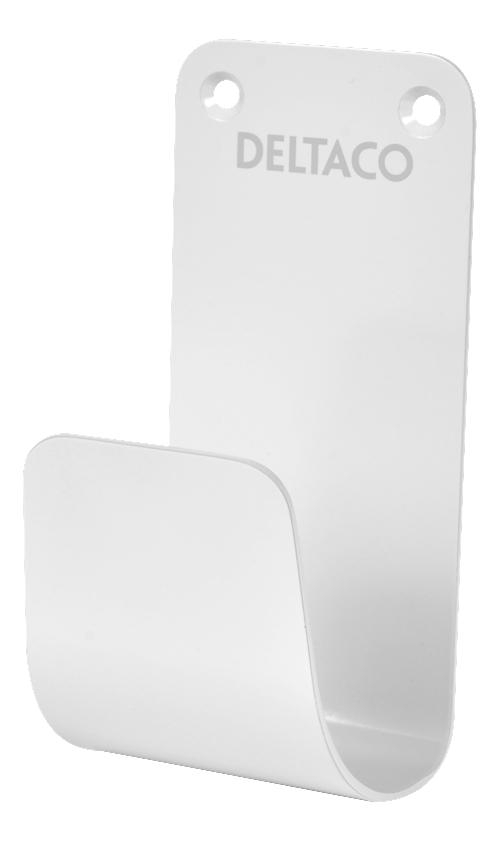 DELTACO KABELHOLDER/KROK HVIT