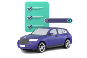 Illustrasjon av tilbudsskjema for ny bil.