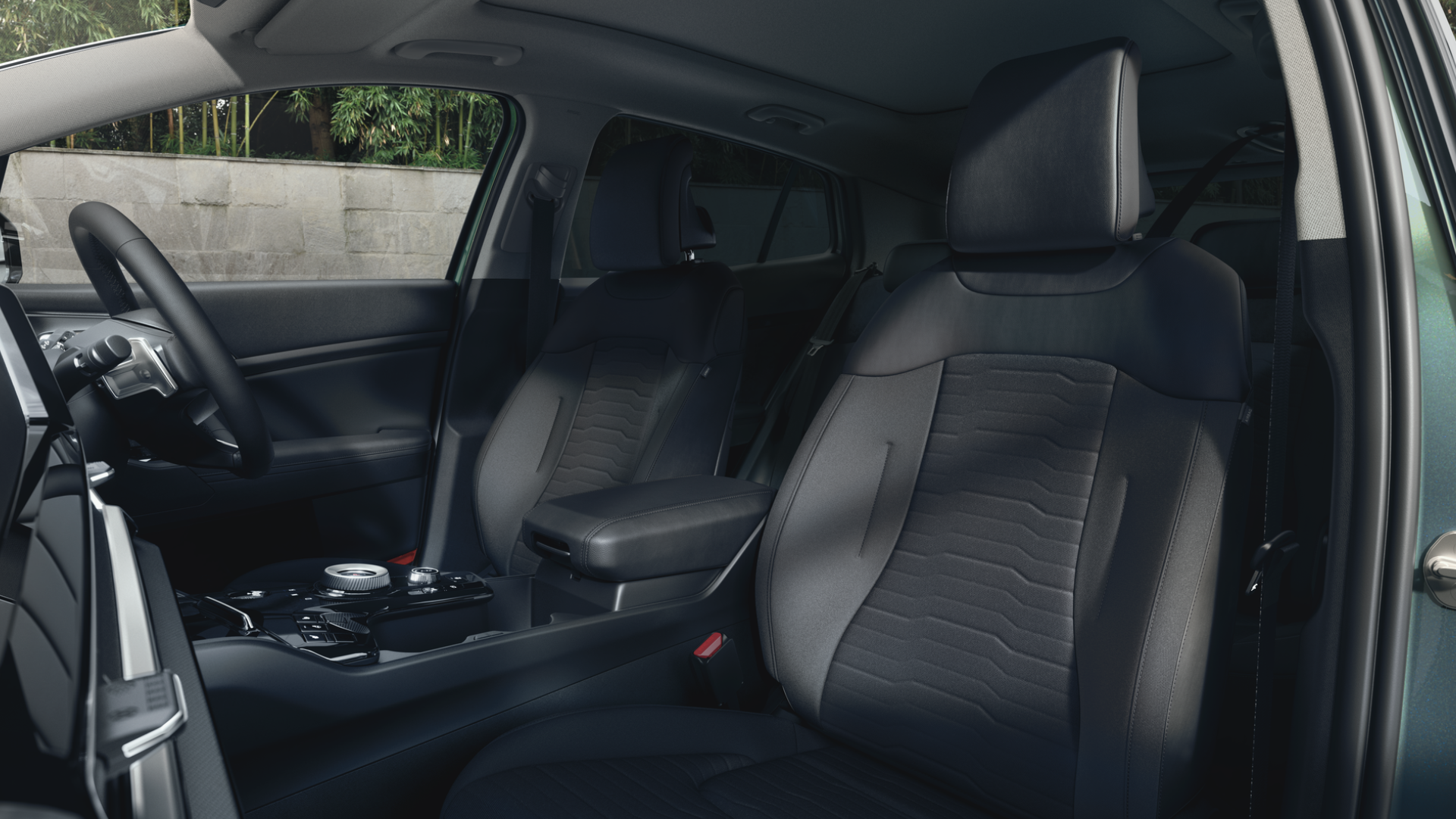 Sort interiør Kia Sportage
