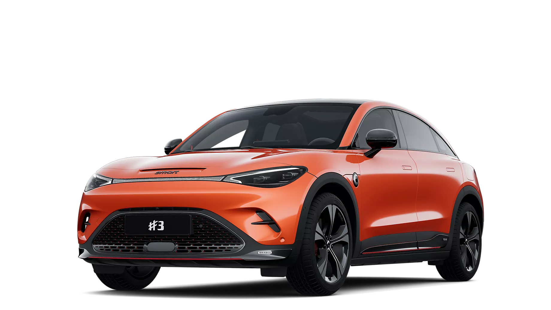 smart #3 i lakkfarge Photon Orange Metallic + One Tone Colour