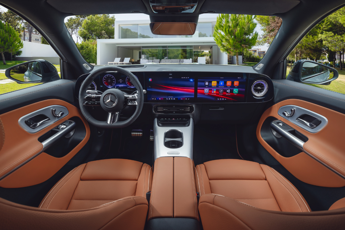 Interiøret i nye elektriske GLB fra Mercedes-Benz