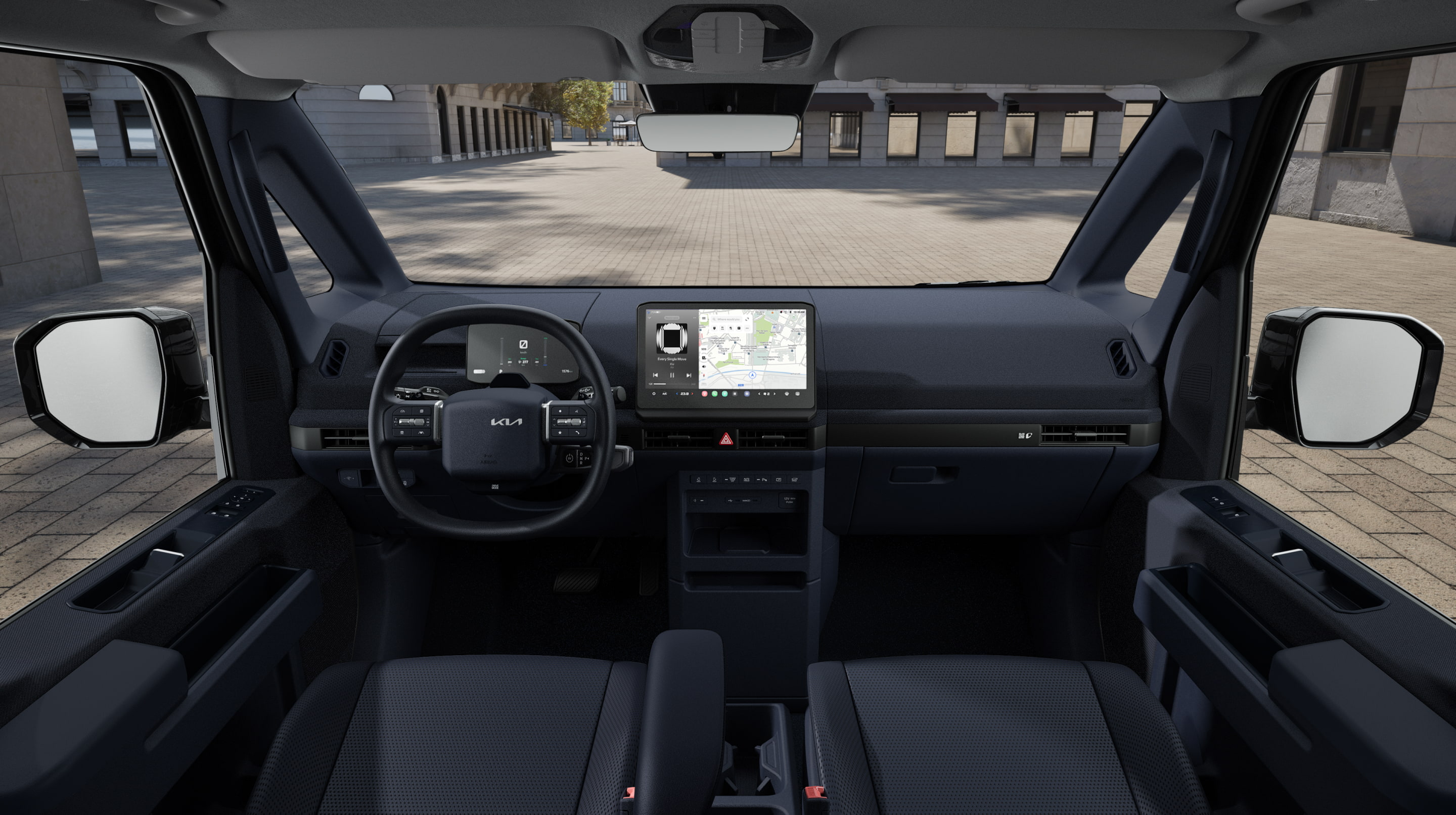 Kia PV5 varebil interiør