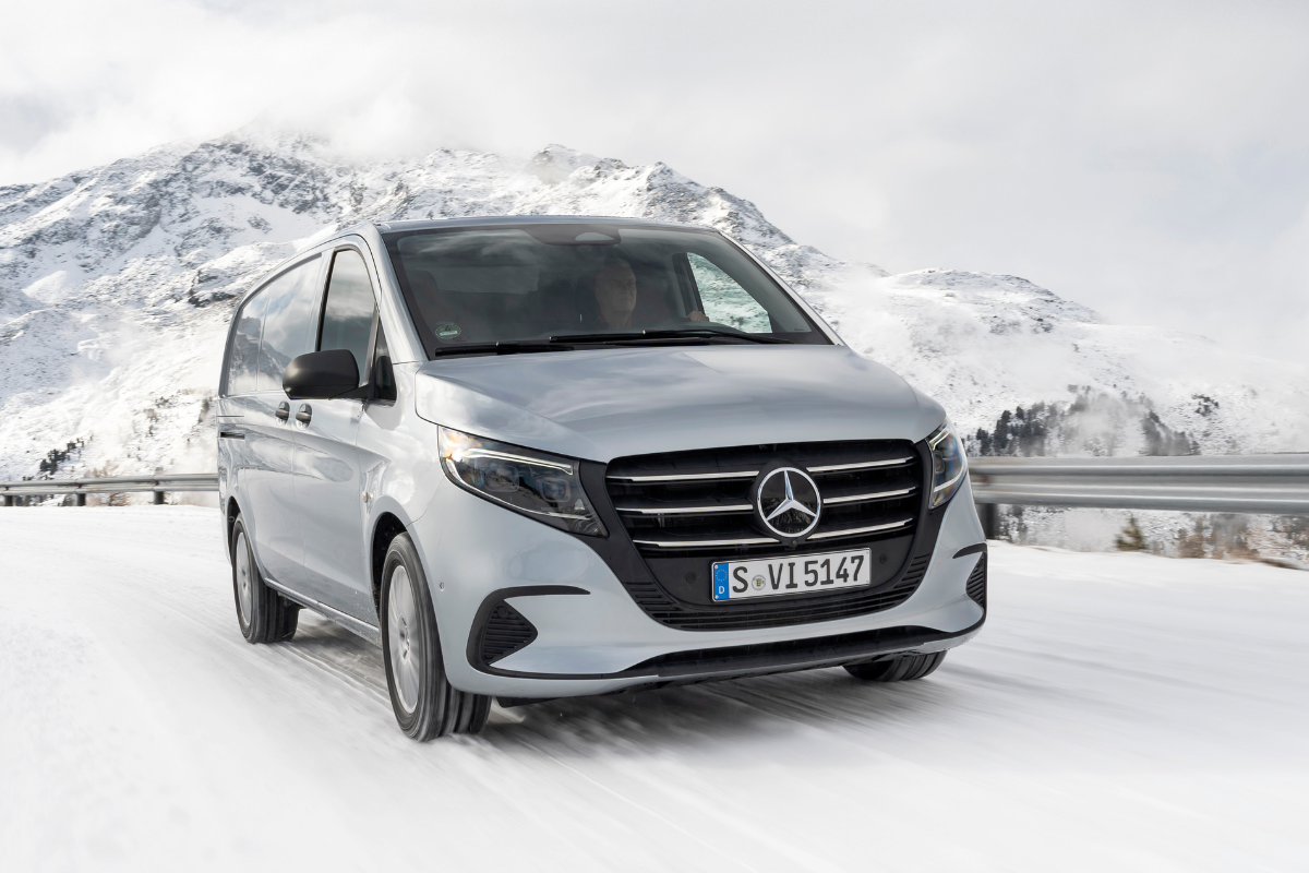 Mercedes Vito 119 CDI med 4MATIC på vinterføre