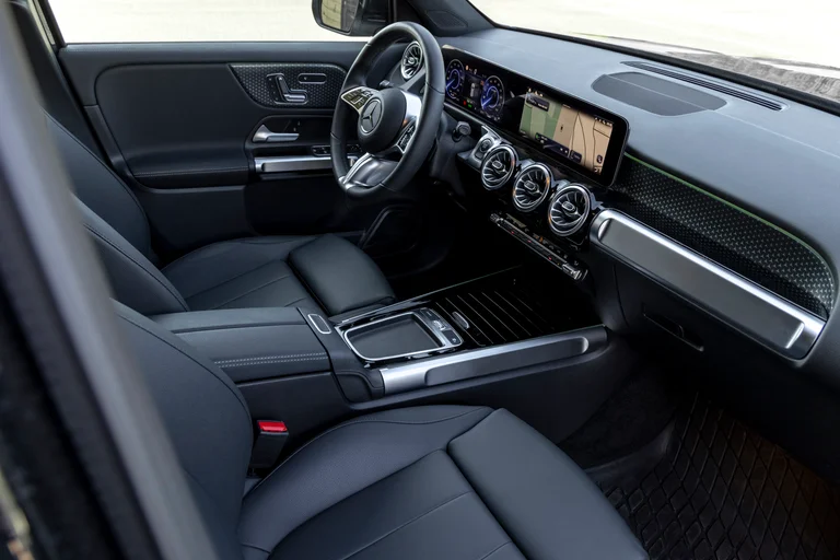 Interiørdetaljer og infotainment i nye EQB fra Mercedes-Benz