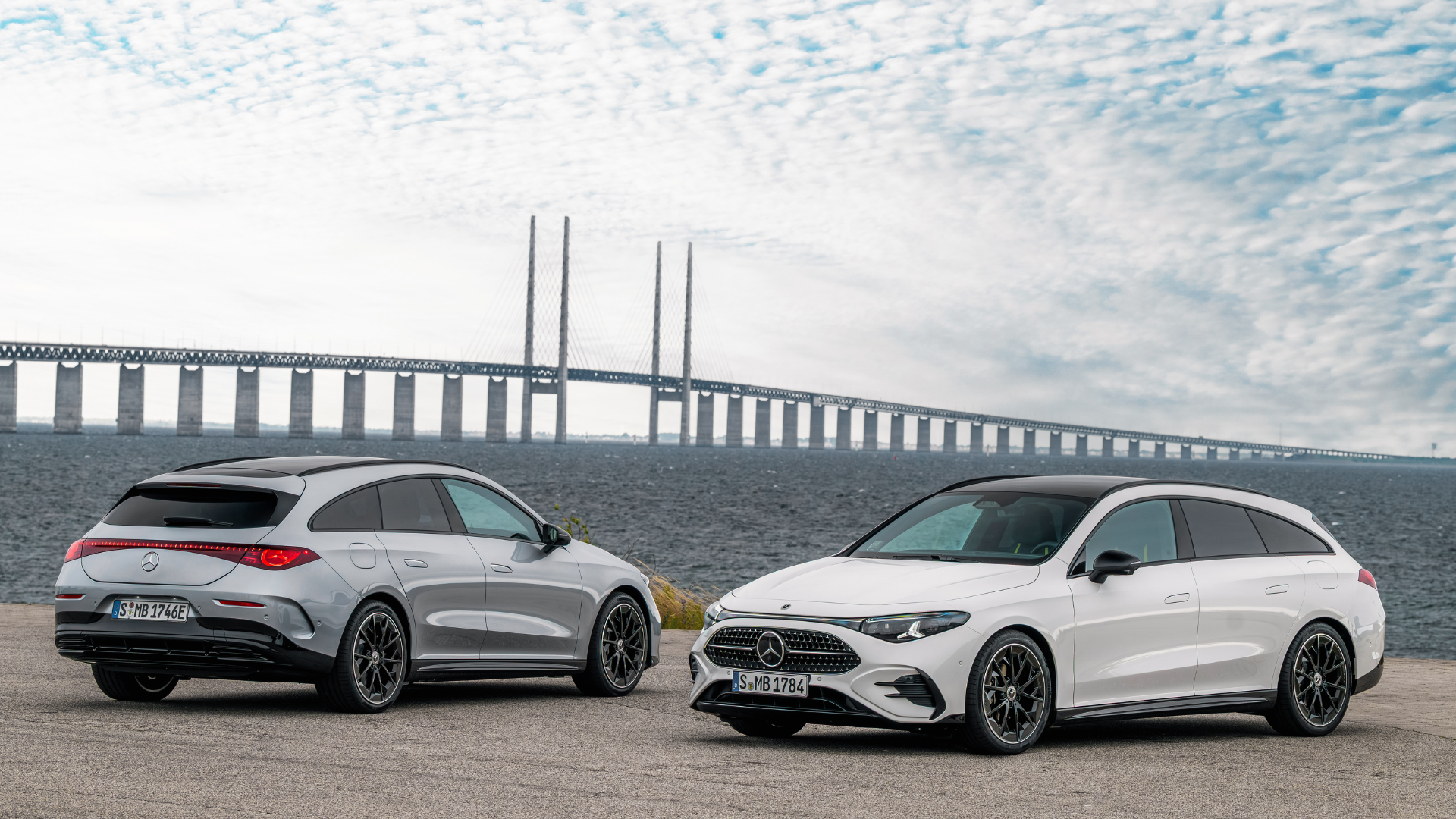 CLA Shooting Brake med EQ-teknologi sett forfra