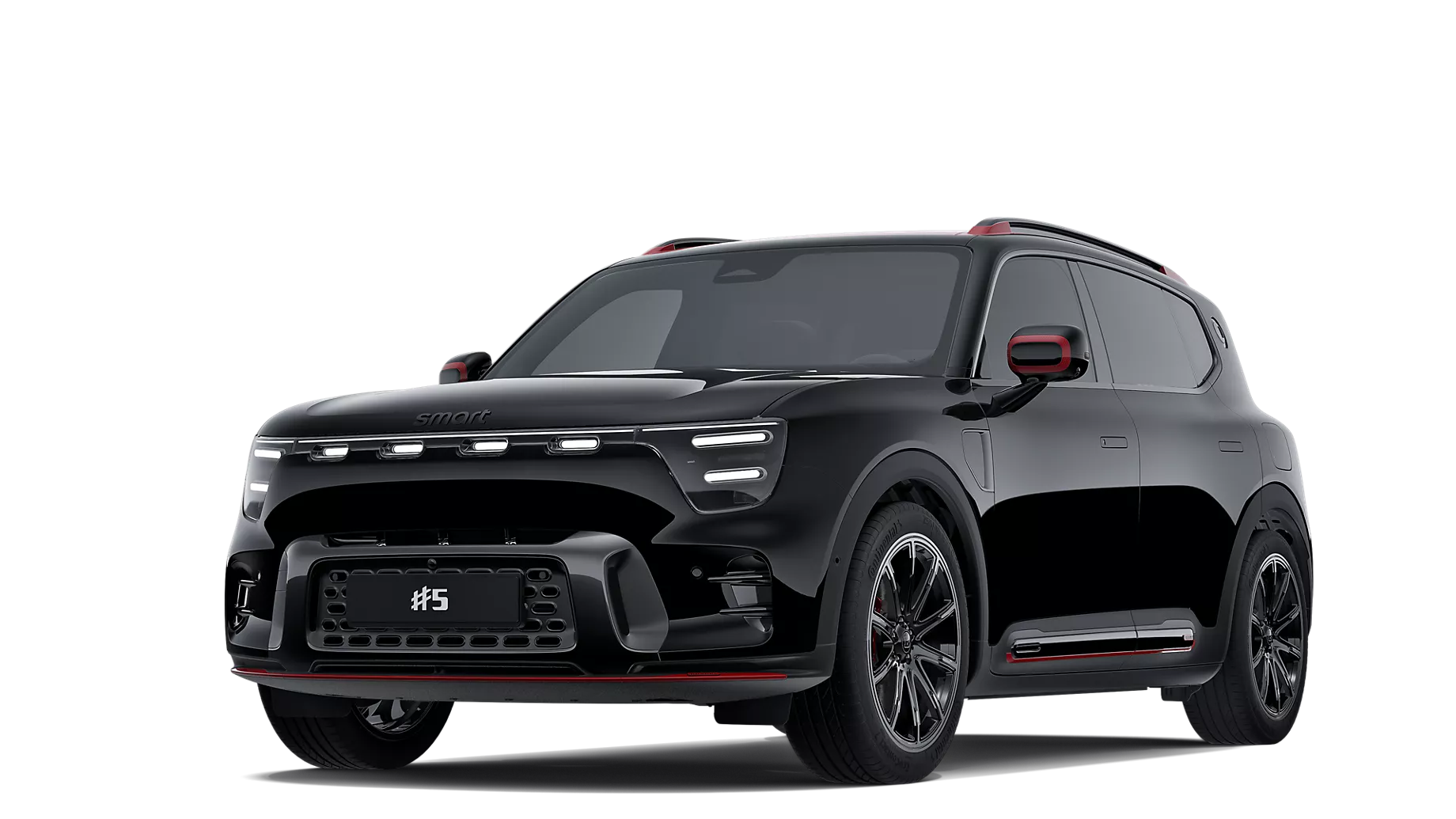 smart #5 i lakkfarge Meta Black Metallic + Eclipse Black