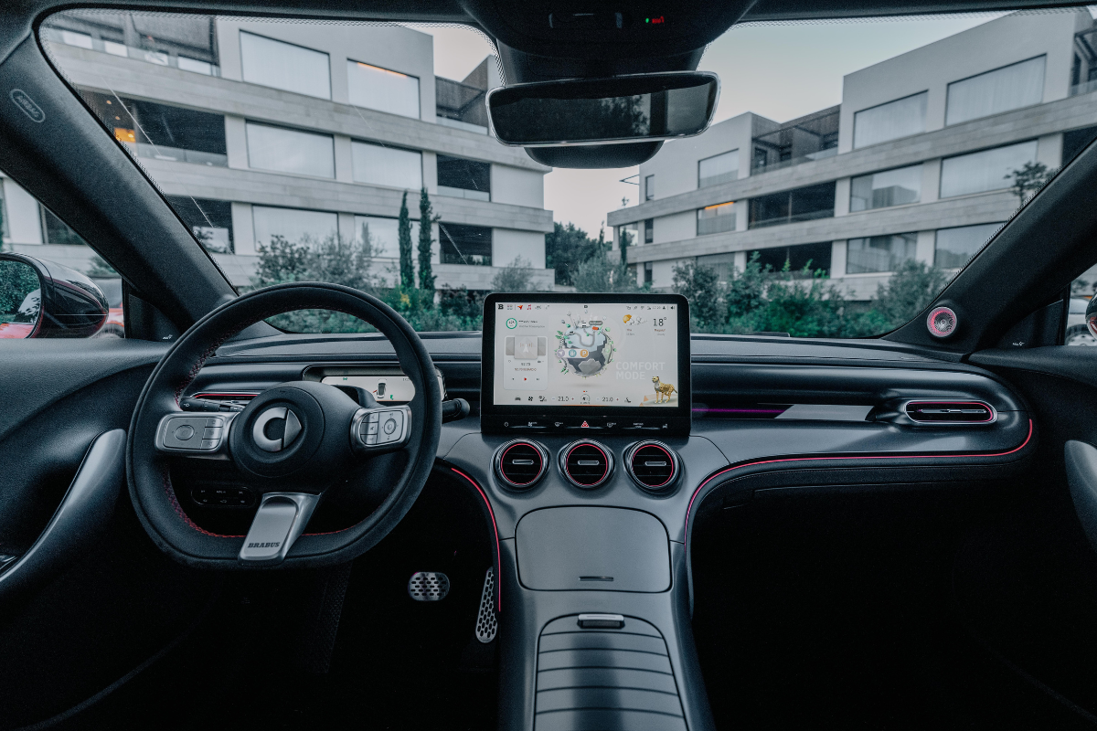Førermiljø og infotainment i smart #3 BRABUS