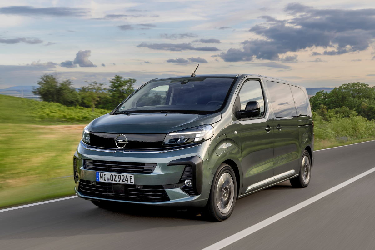 Zafira Electric i grønn metallic lakk