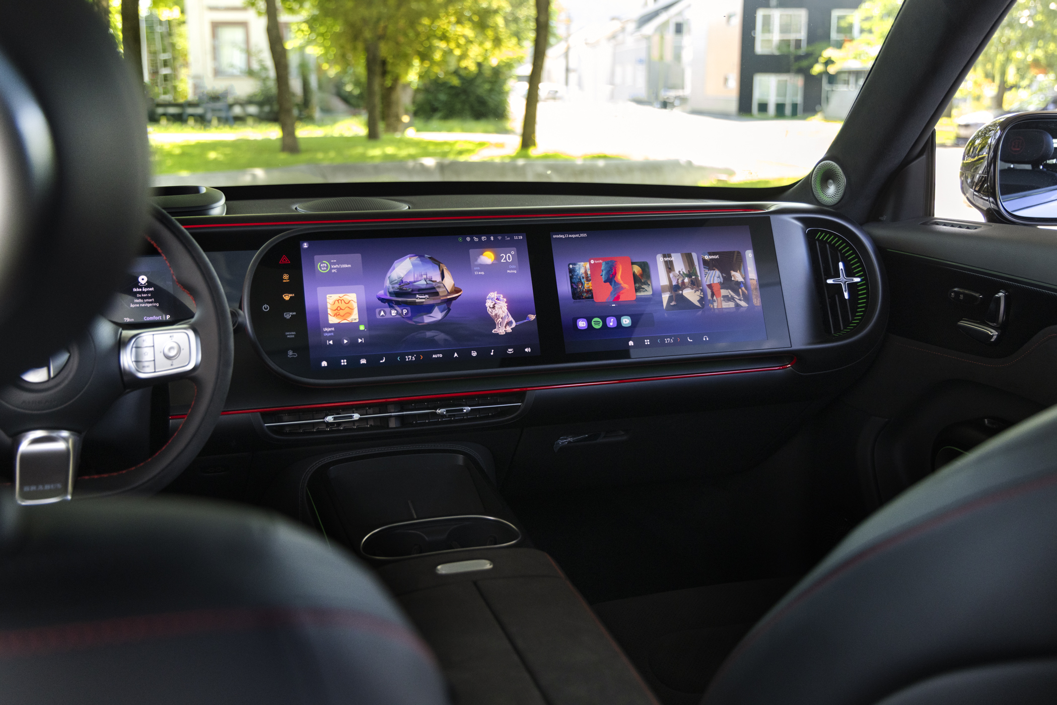 Moderne teknologi og infotainment i smart #5
