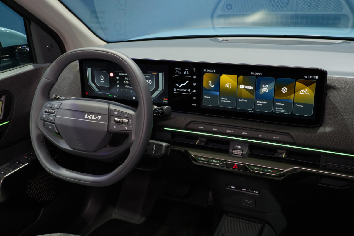 Kia EV2 Air og Exclusive interiør