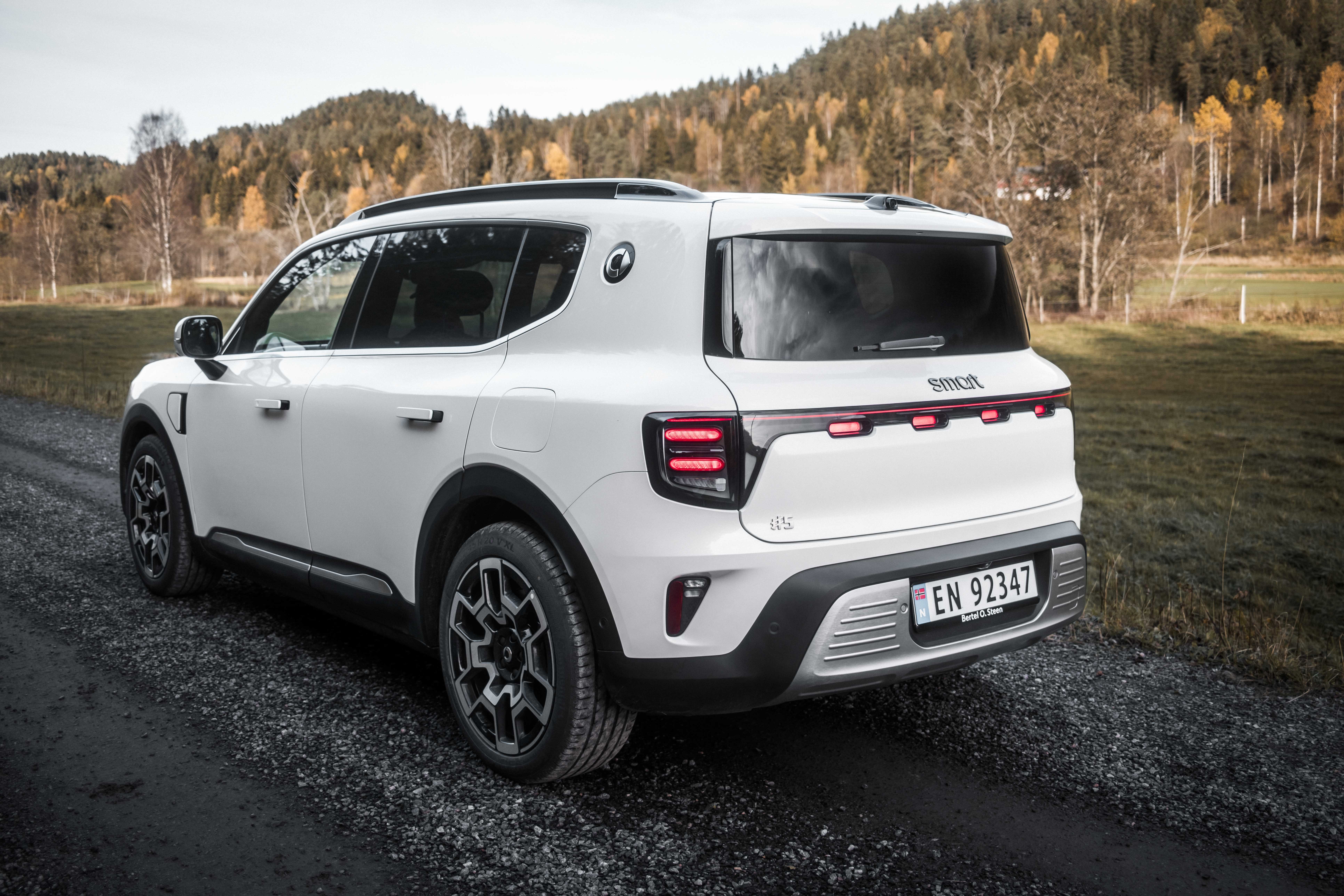 Nye smart #5 Pulse i hvit metallic lakk