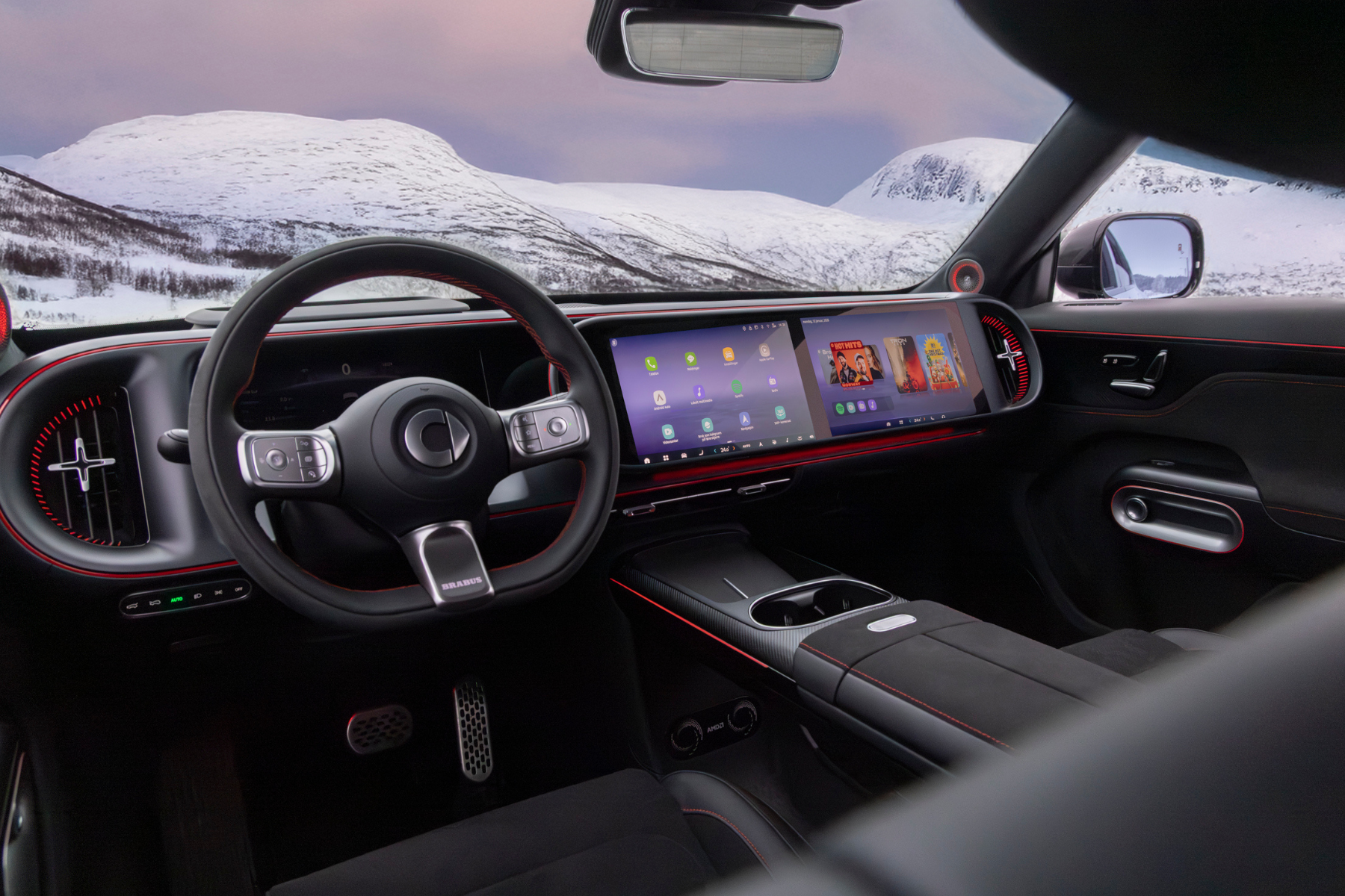 Interiøret i smart #5 BRABUS med BRABUS-detaljer