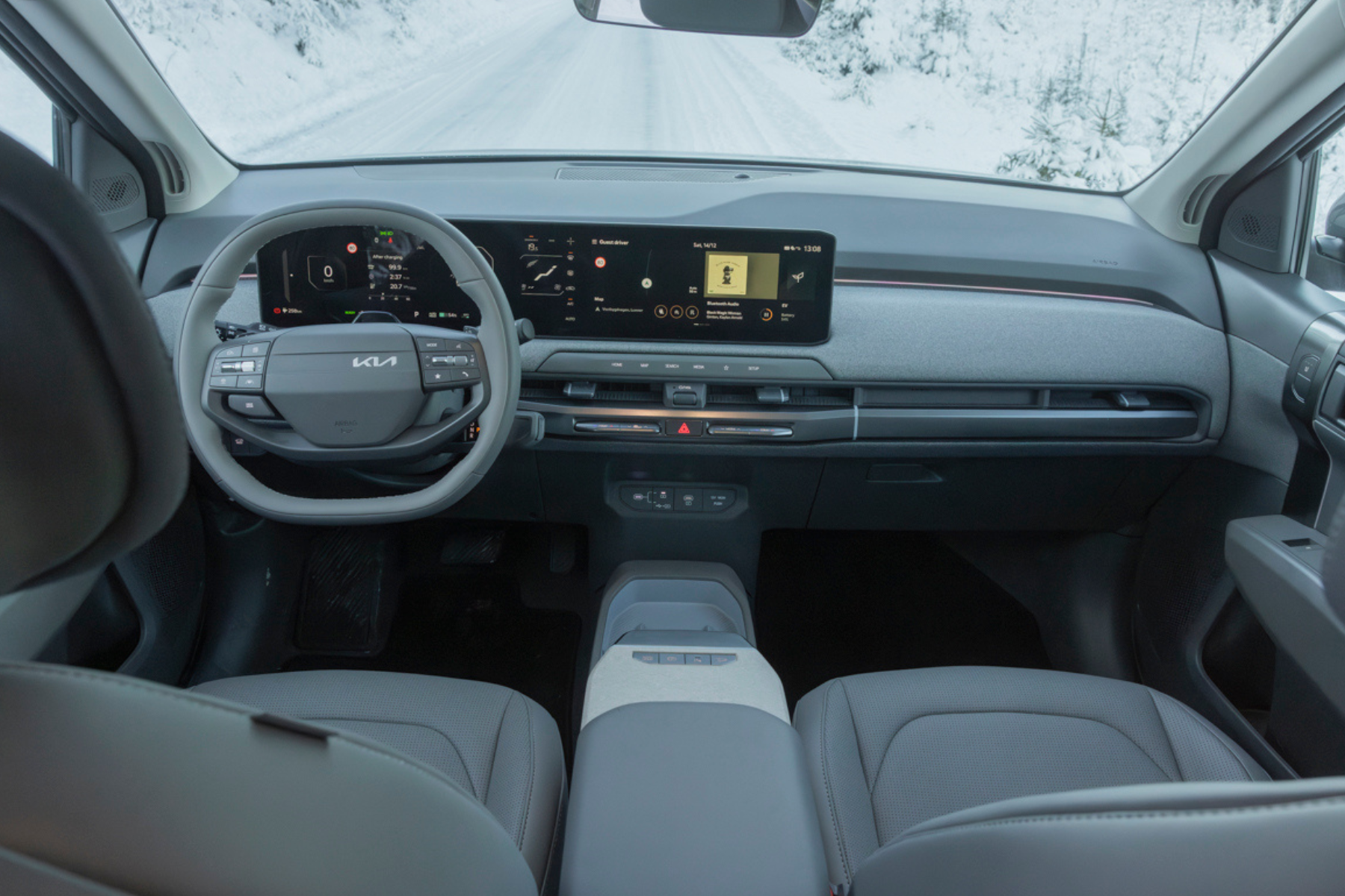 Kia Ev3 interiør og førermiljø