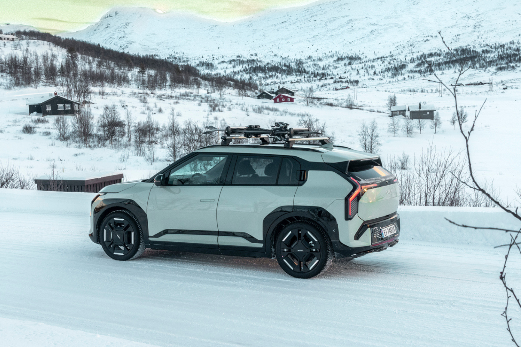 Kia EV3 med Snow Mode