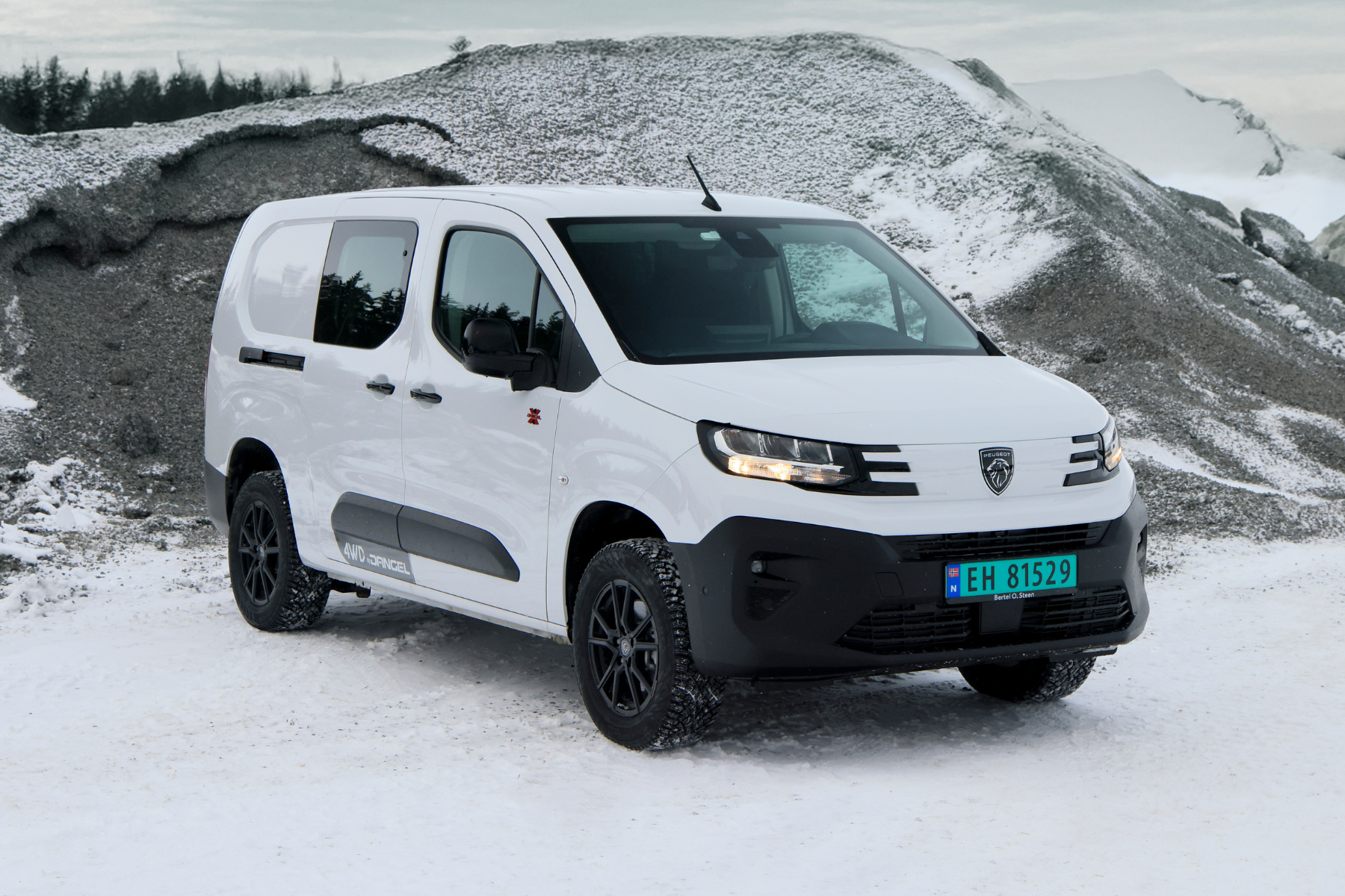 Peugeot E-Partner eksteriørdesign forfra