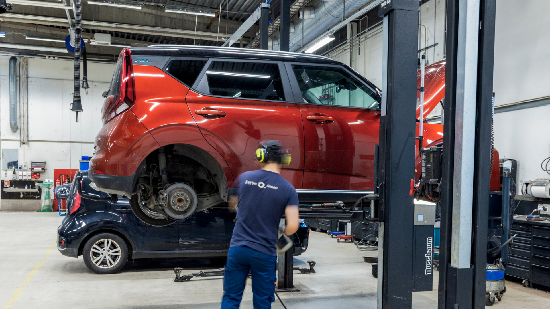 Kia e-soul på service hos autorisert bilverksted