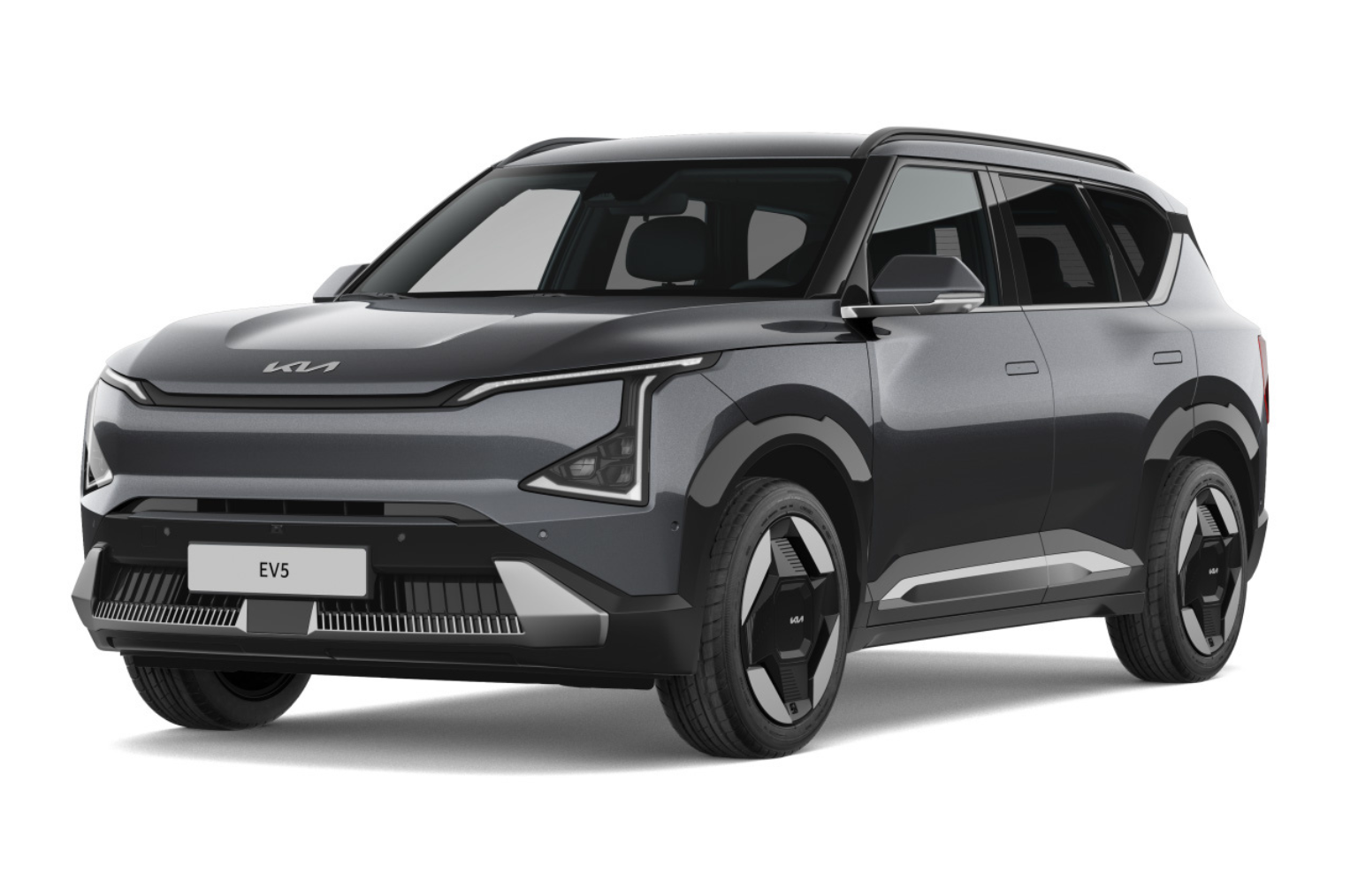 Kia Ev5 Exclusive i grå metallic lakk