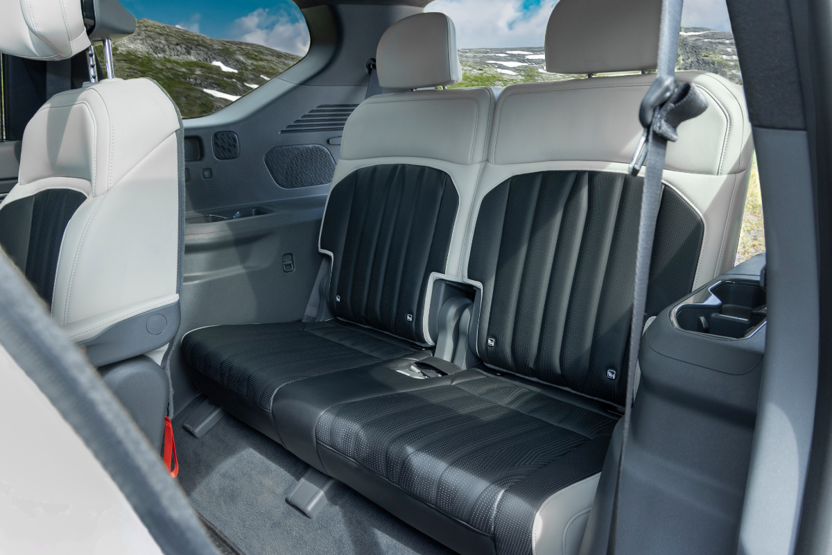 Kia EV9 med Isofix i baksetene på 3.seterad
