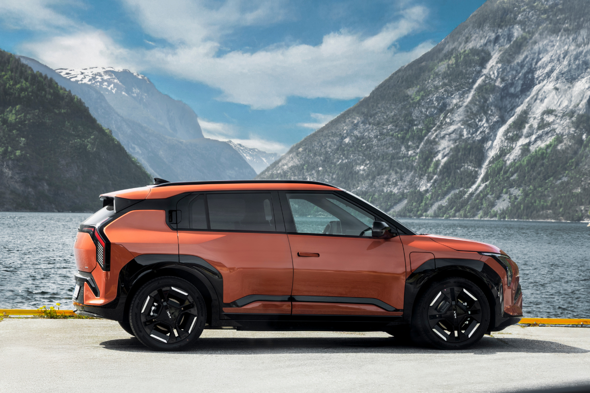 Kia Ev3 GT-Line sett fra siden