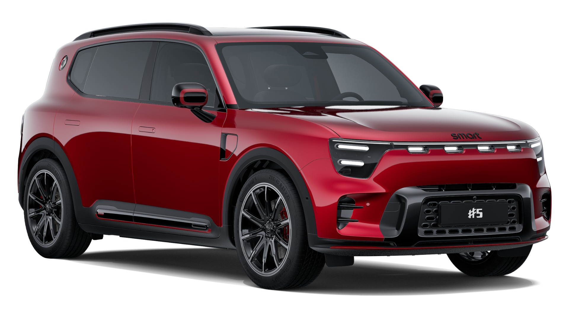 smart #5 i Laser Red Metallic + Eclipse Black