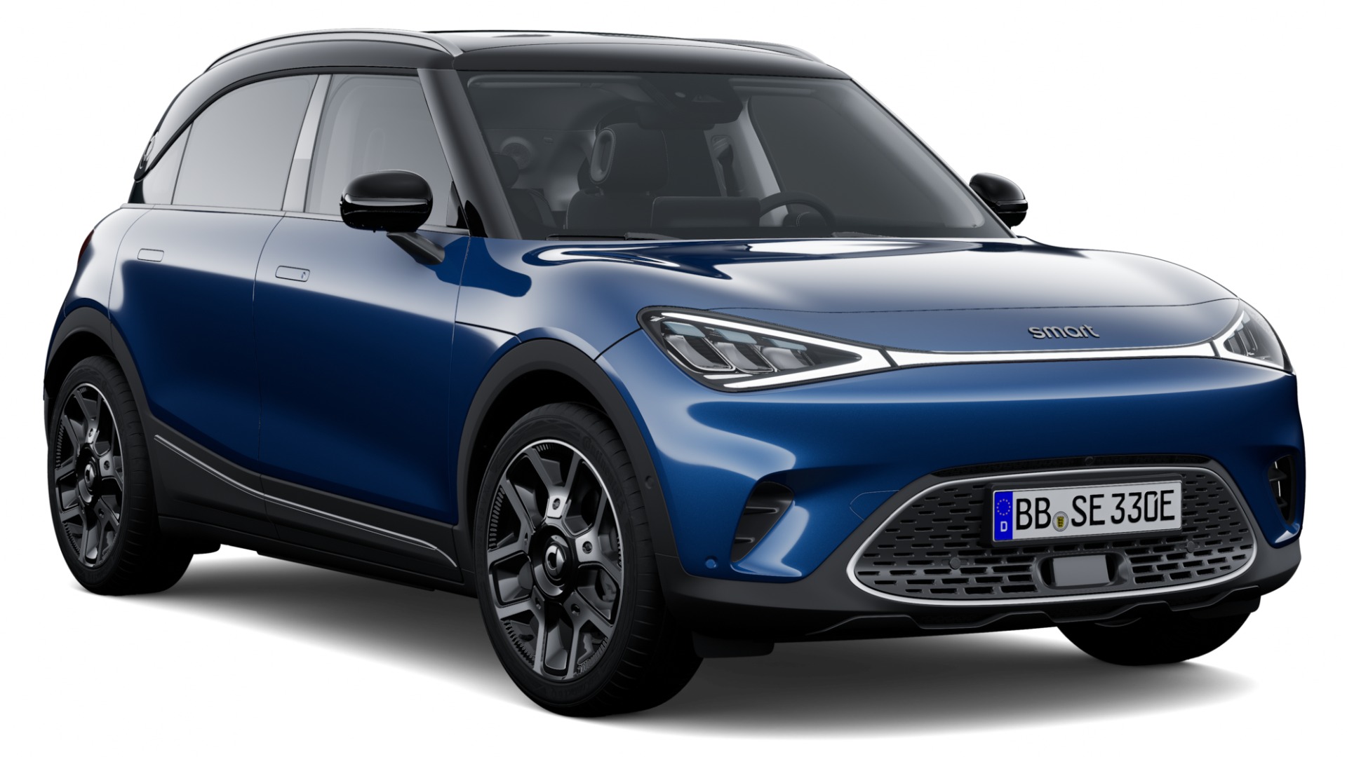 smart #1 i Quantum Blue Metallic + Eclipse Black