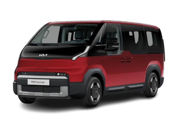 Kia PV5 Passenger i rød metallic lakk