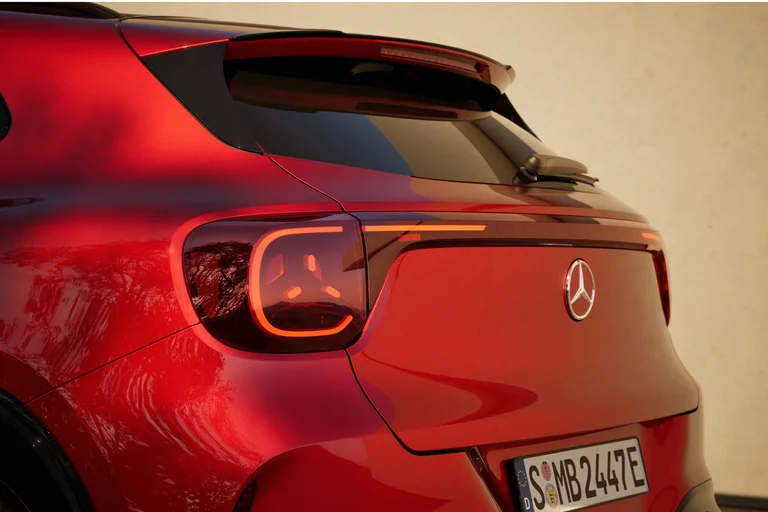 Eksteriørdetaljer på nye helelektriske GLA SUV fra Mercedes-Benz