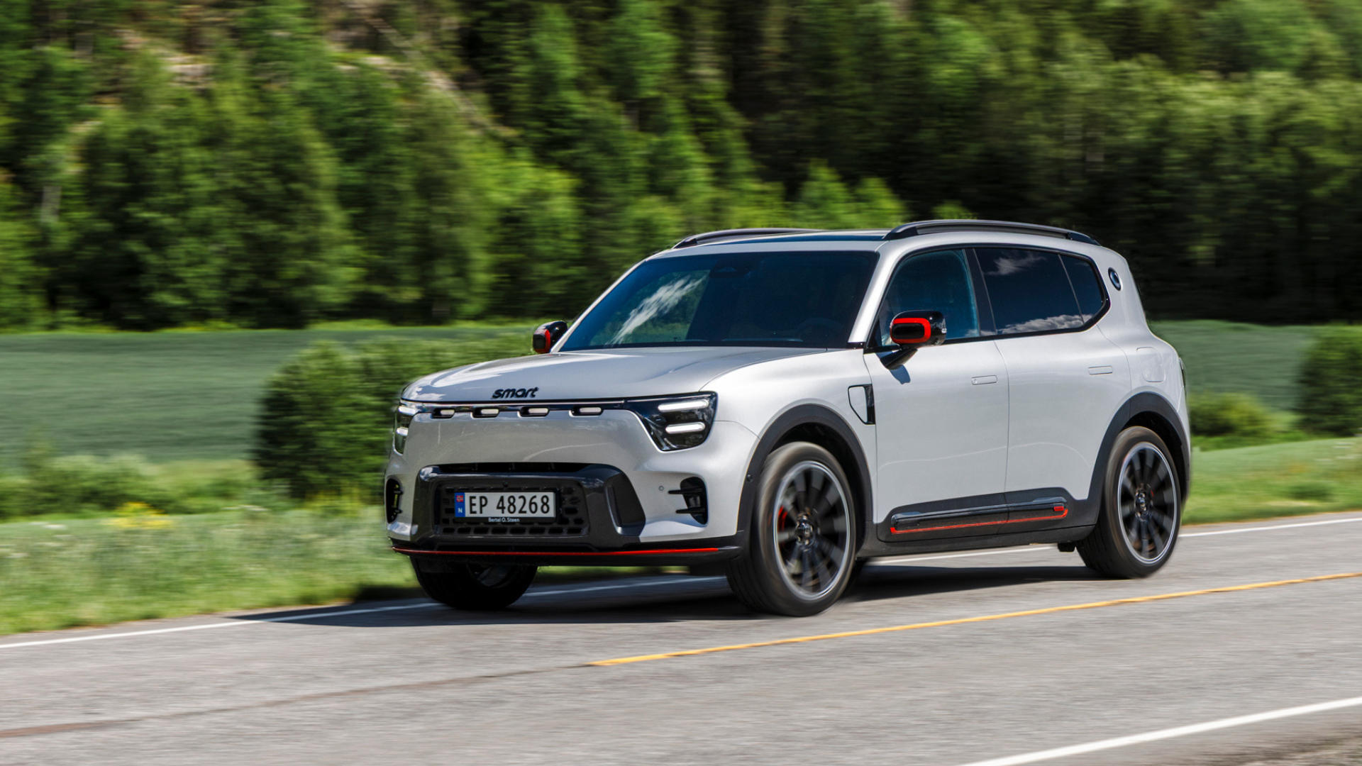 smart #5 i sølvgrå metallic lakk