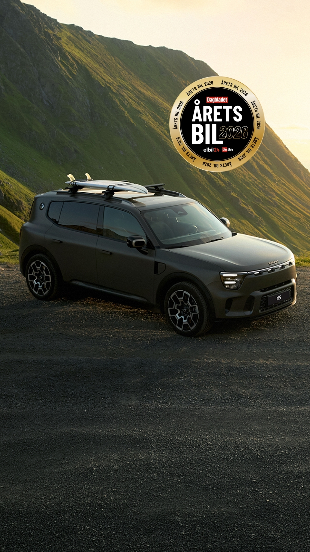 smart #5 el-SUV i naturskjønne omgivelser i Lofoten