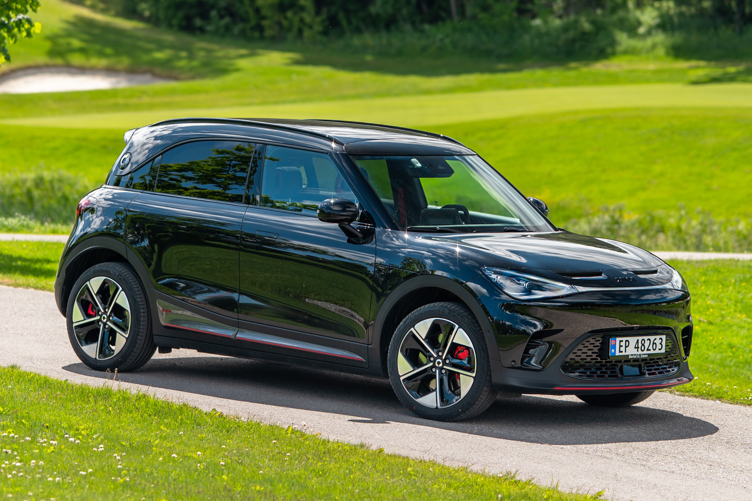 smart #1 svart metallic lakk