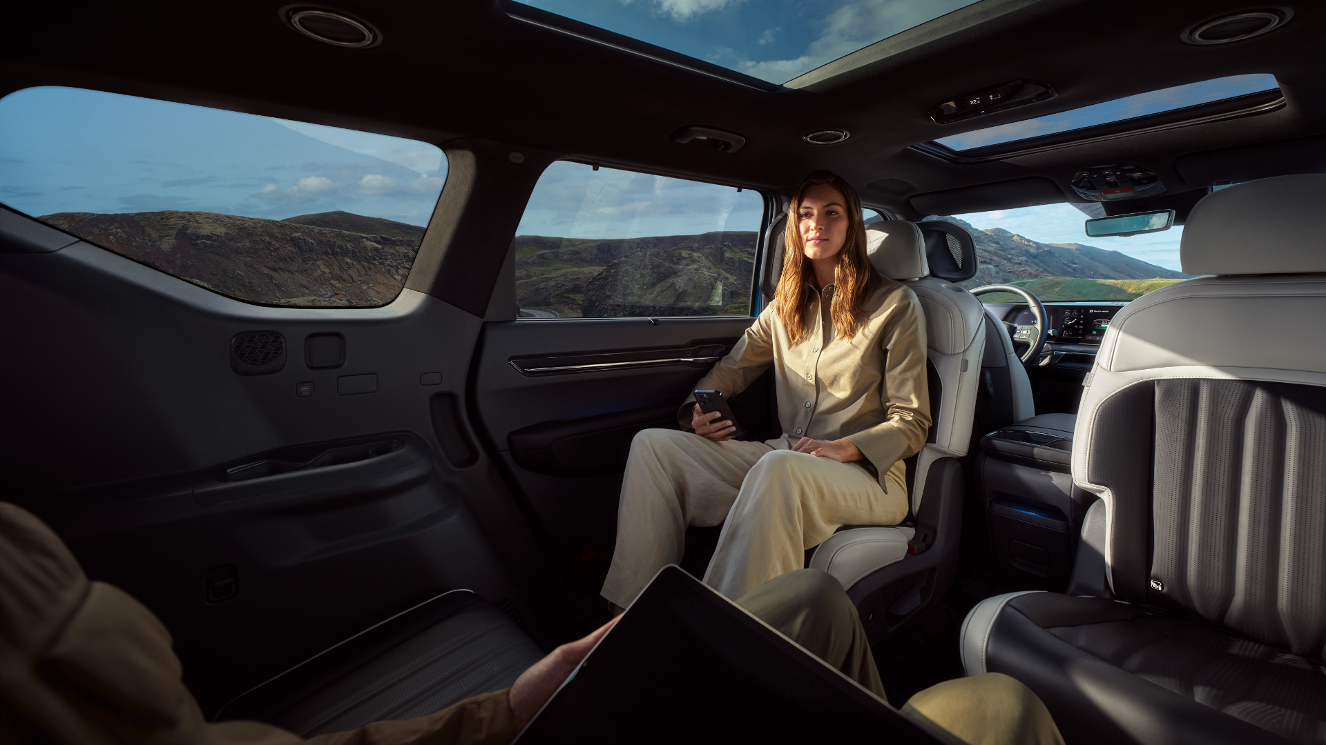 Kia EV9 6-seter versjon med "swivel seats"