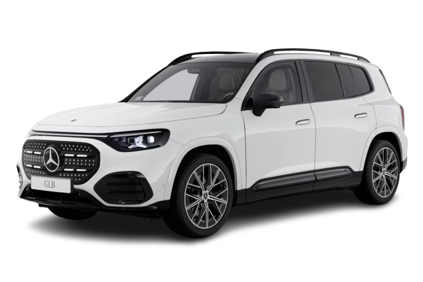 Hvit Mercedes-Benz GLB elektrisk