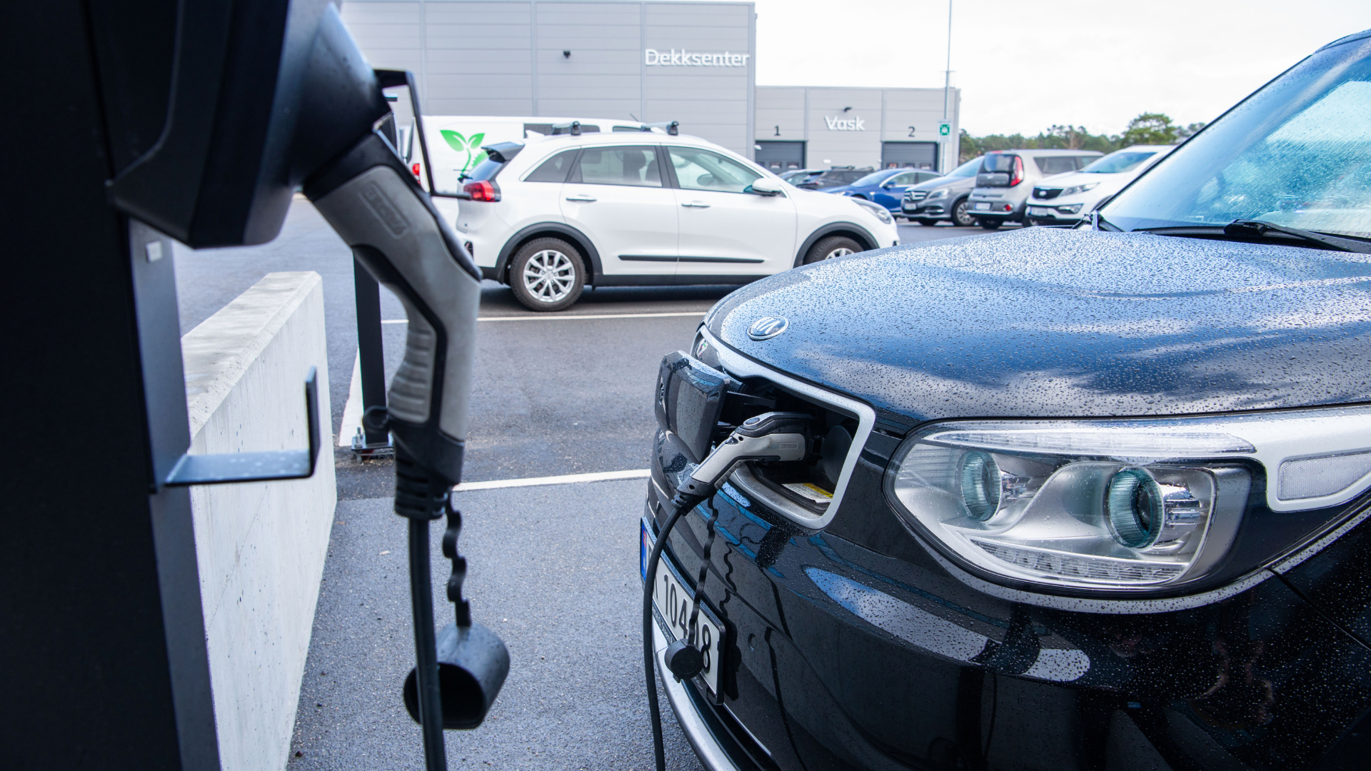Elbil på AC-lading med 11 kW effekt