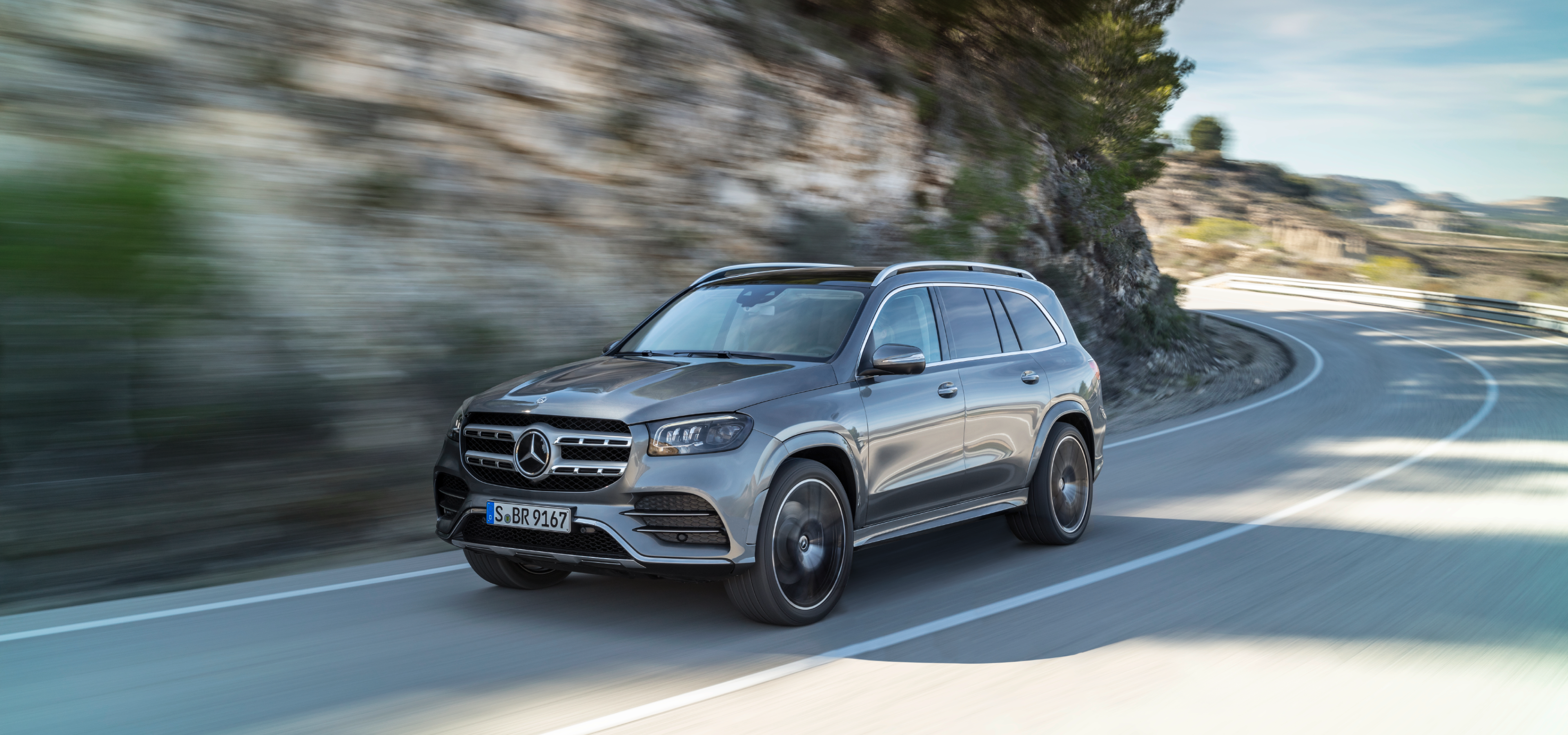 Mercedes-Benz GLS SUV i fart