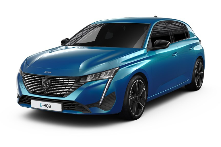 Peugeot E-308 Allure i blå metallic lakk